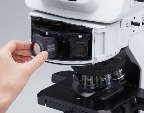 mikroskop bx43 Zmieniacz fitrów EPI