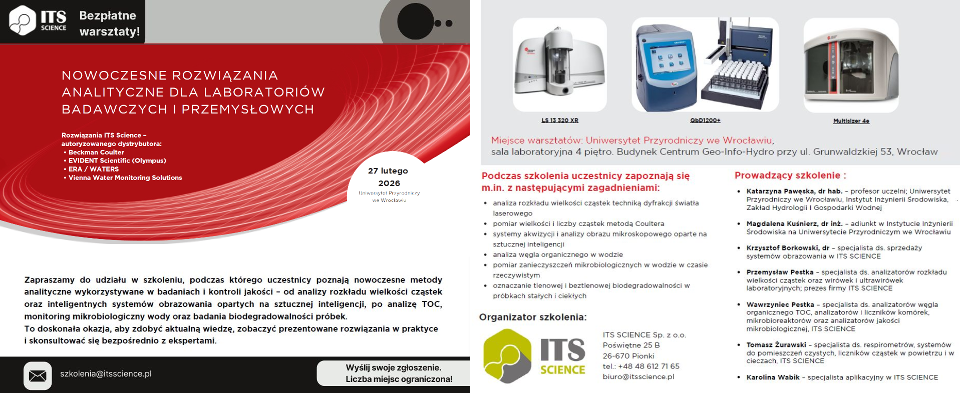 zaproszenie na warsztaty Wrocław